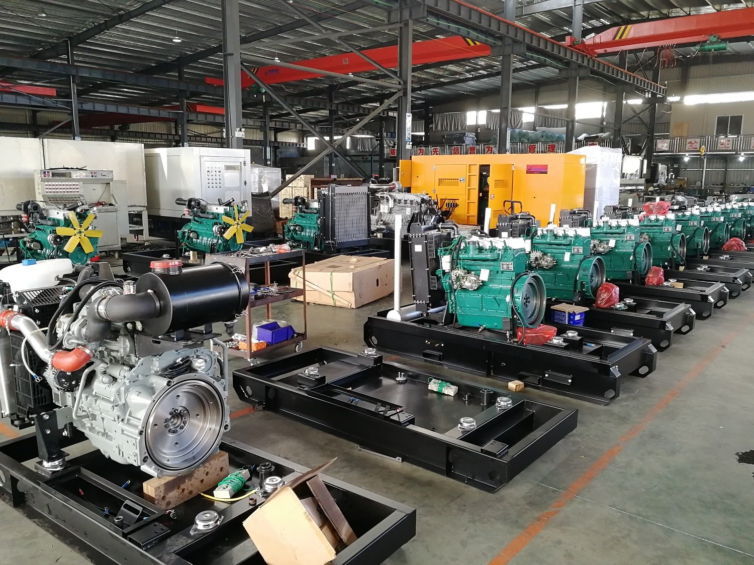 Nieuwe dieselgenerator in productie